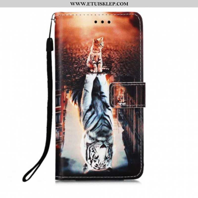 Etui Folio do Poco M3 z Łańcuch Marzenia Ernesta Thong Cat